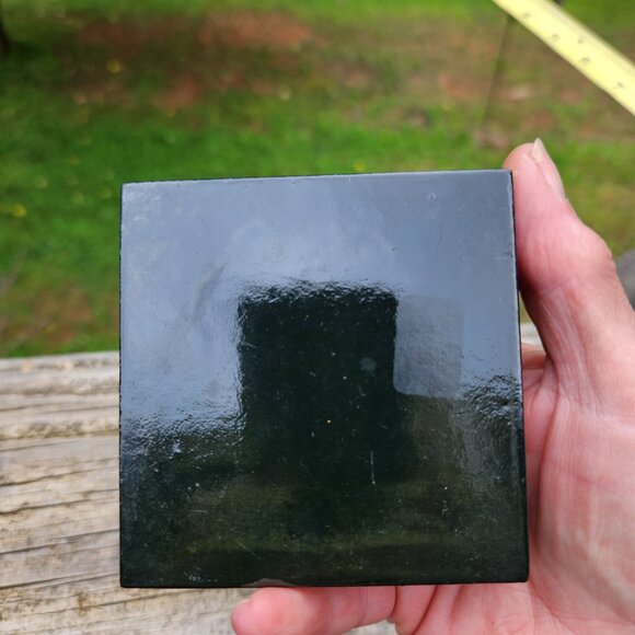 Hand-Painted Palekh Russian Lacquer Box Signed Winter Scene Black & Red Interior - Picture 4 of 10